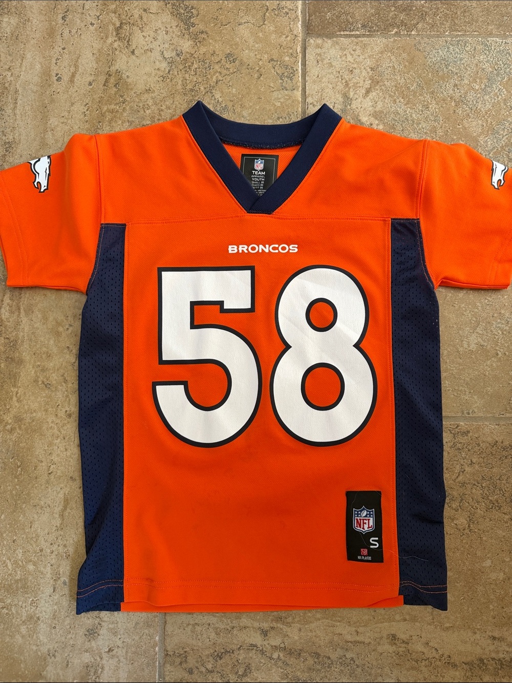 NFL Denver Broncos Youth Orange & Navy #58 Jersey